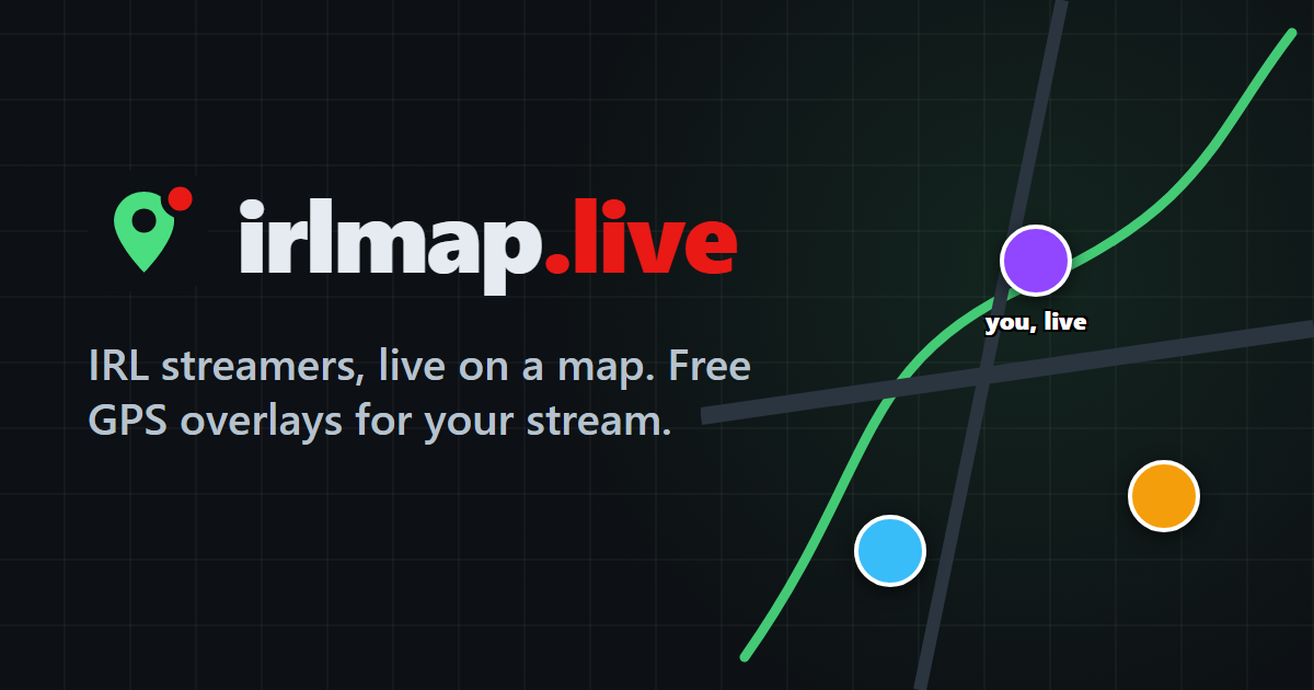 irlmap.live: a real-time IRL map and GPS overlays for Twitch